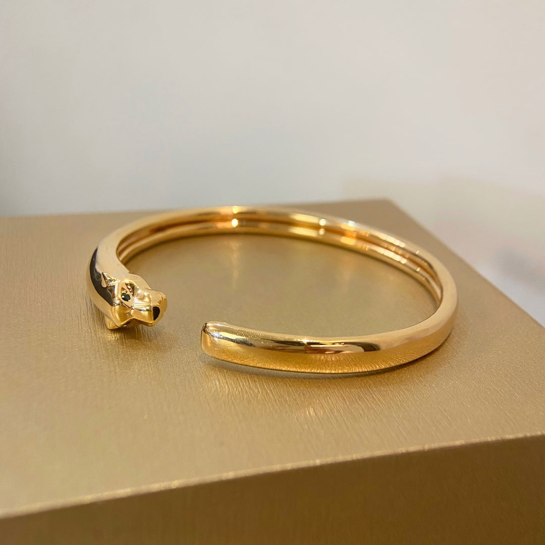 [AuraEcho]PANTHERE GOLD OPEN BRACELET