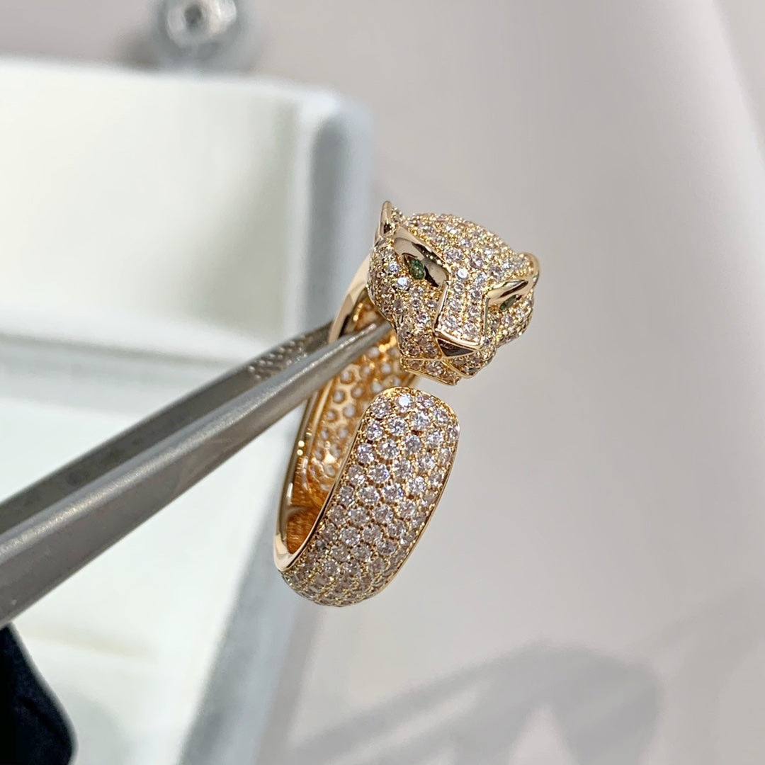 [AuraEcho]PANTHERE PINK GOLD DIAMOND RING