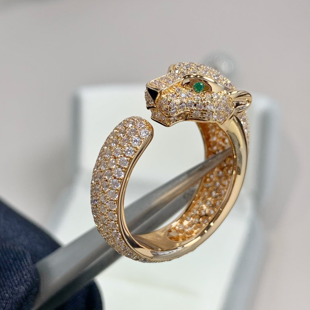 [AuraEcho]PANTHERE PINK GOLD DIAMOND RING
