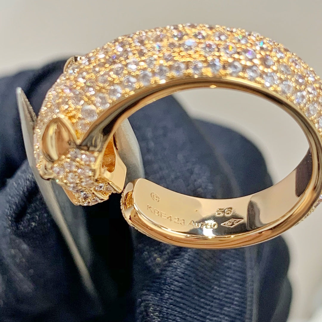 [AuraEcho]PANTHERE PINK GOLD DIAMOND RING