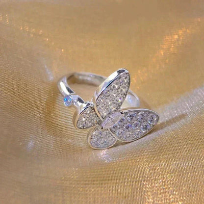 [AuraEcho]BUTTERFLY DIAMOND RING