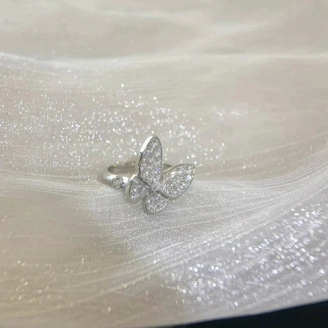 [AuraEcho]BUTTERFLY DIAMOND RING