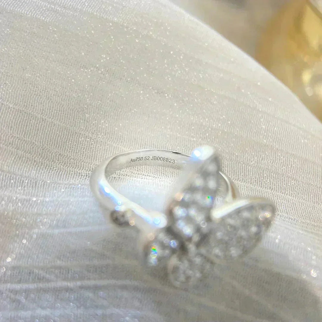 [AuraEcho]BUTTERFLY DIAMOND RING