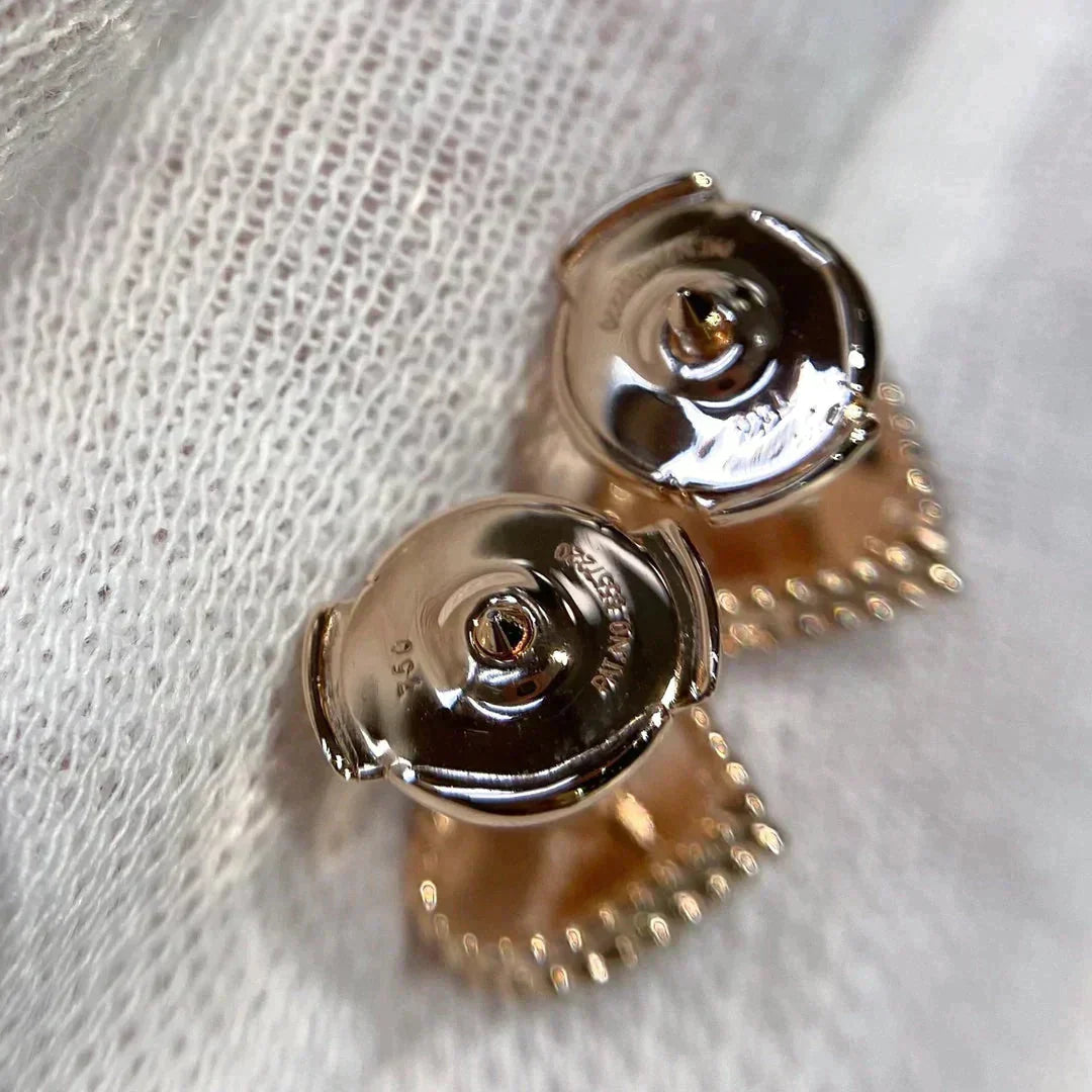 [AuraEcho]HEART CARNELIAN STUD EARRINGS
