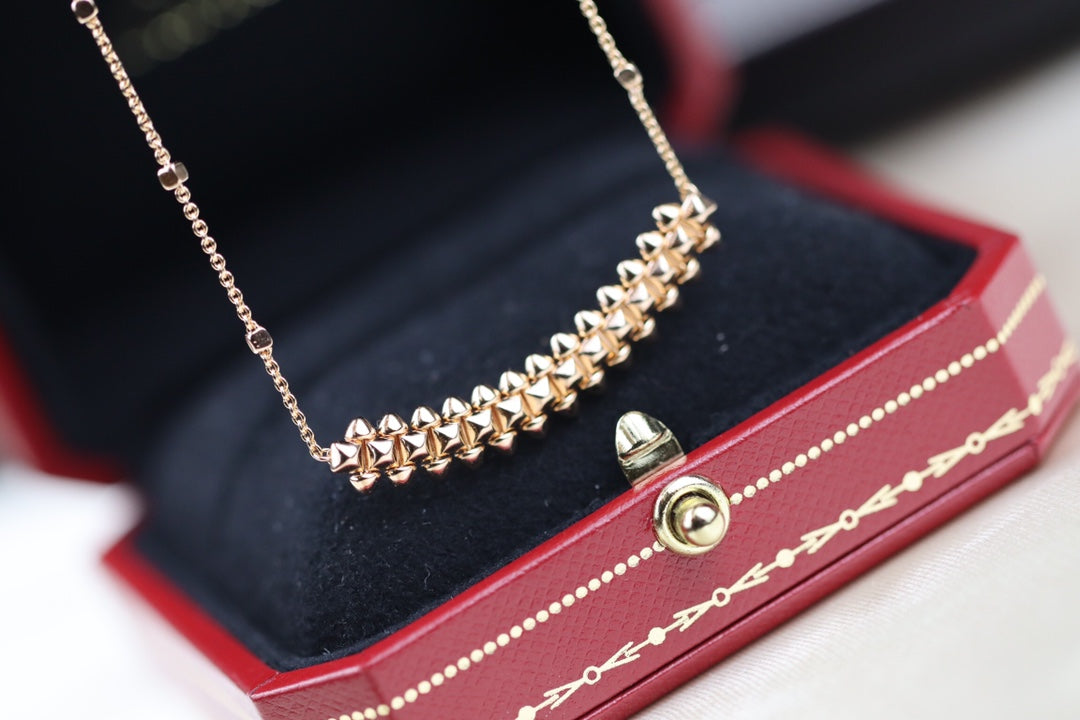 [AuraEcho]CLASH PINK GOLD NECKLACE