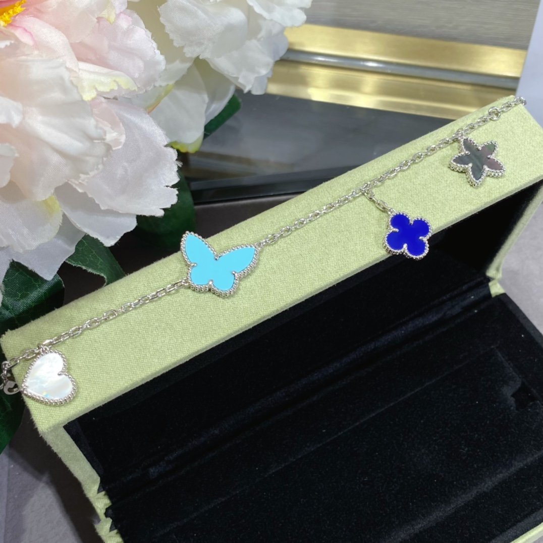 [AuraEcho]LUCKY SPRING SILVER BRACELET 4 MOTIF