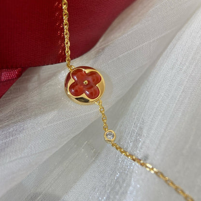 [AuraEcho]SUN PEDANT CARNELIAN BRACELET