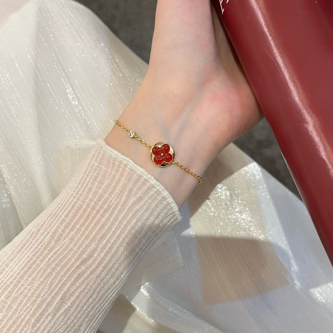 [AuraEcho]SUN PEDANT CARNELIAN BRACELET