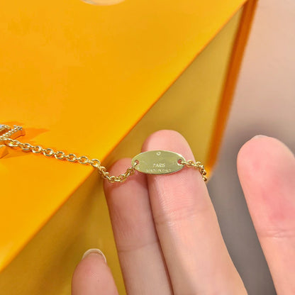 [AuraEcho]LOGO STAR MOTIF GOLD BRACELET