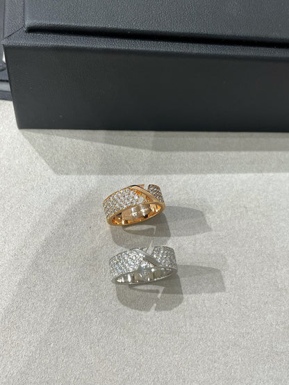 [AuraEcho]LIENS EVIDENCE  DIAMOND PAVED RING