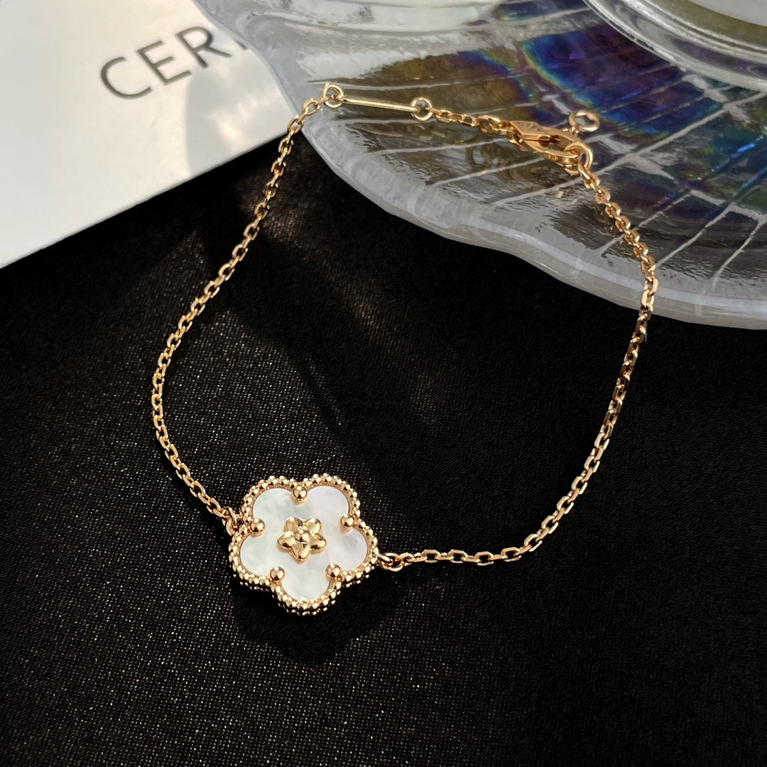 [AuraEcho]LUCKY SPRING ROSE GOLD MOP BRACELET