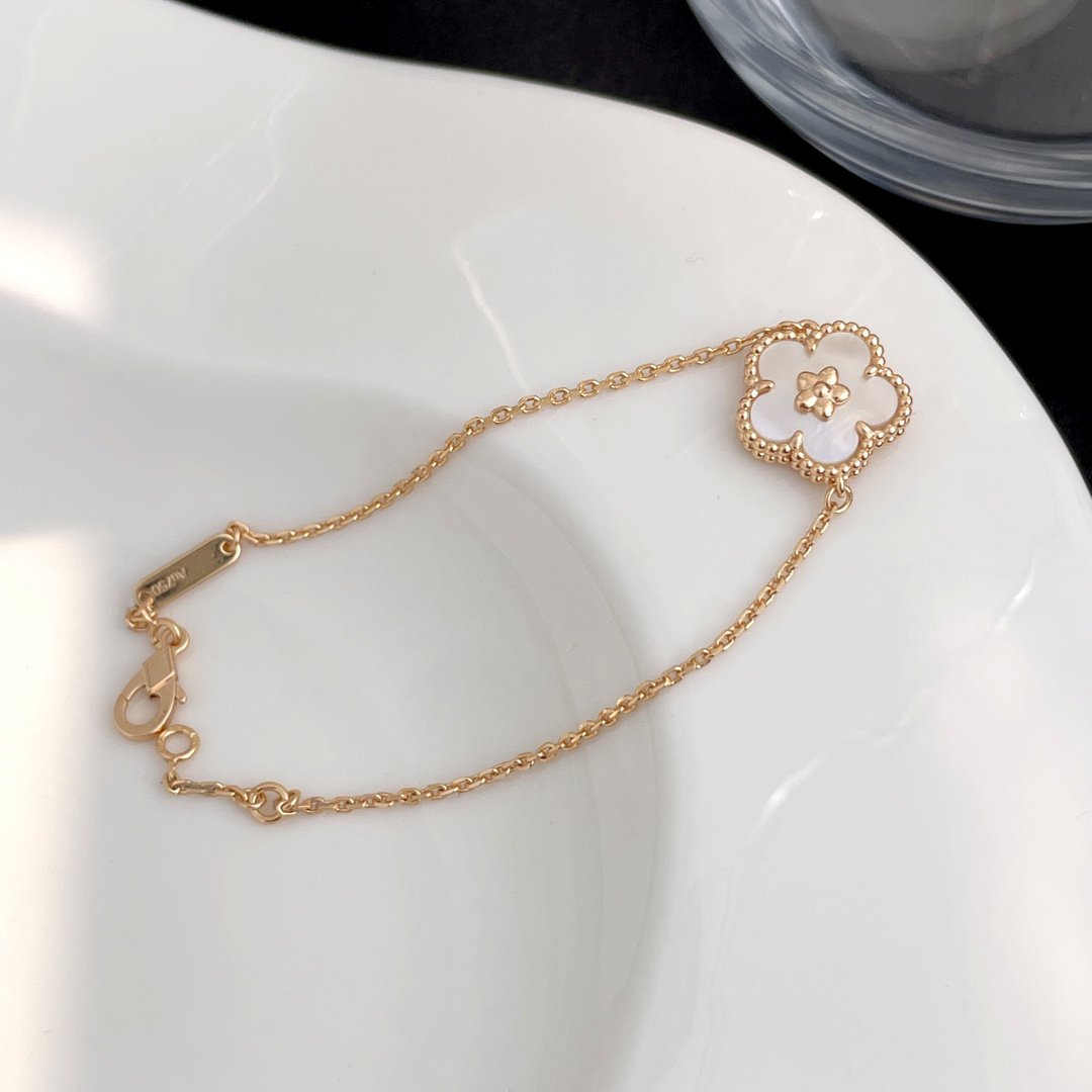 [AuraEcho]LUCKY SPRING ROSE GOLD MOP BRACELET