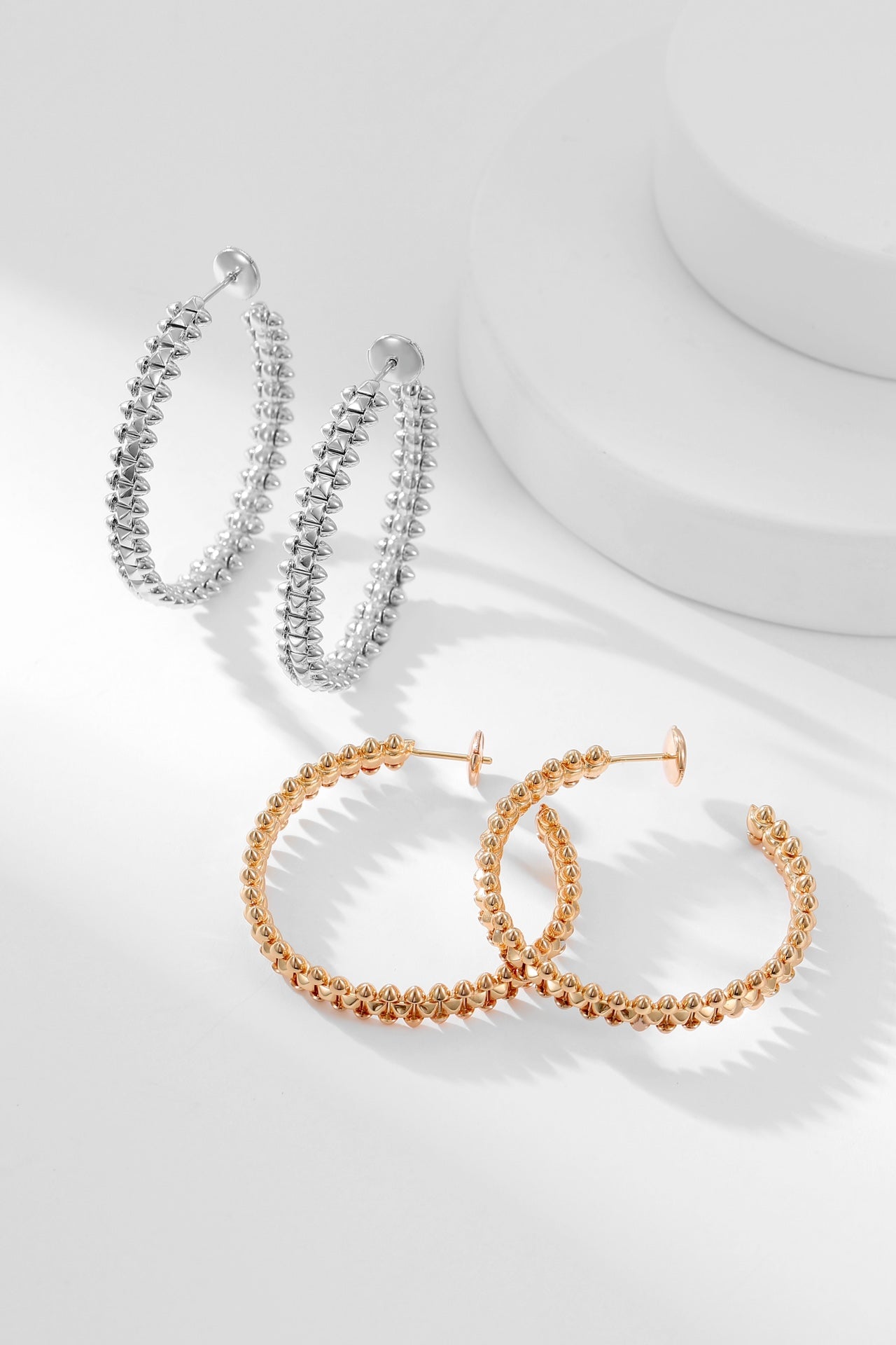 [AuraEcho]CLASH HOOP EARRINGS