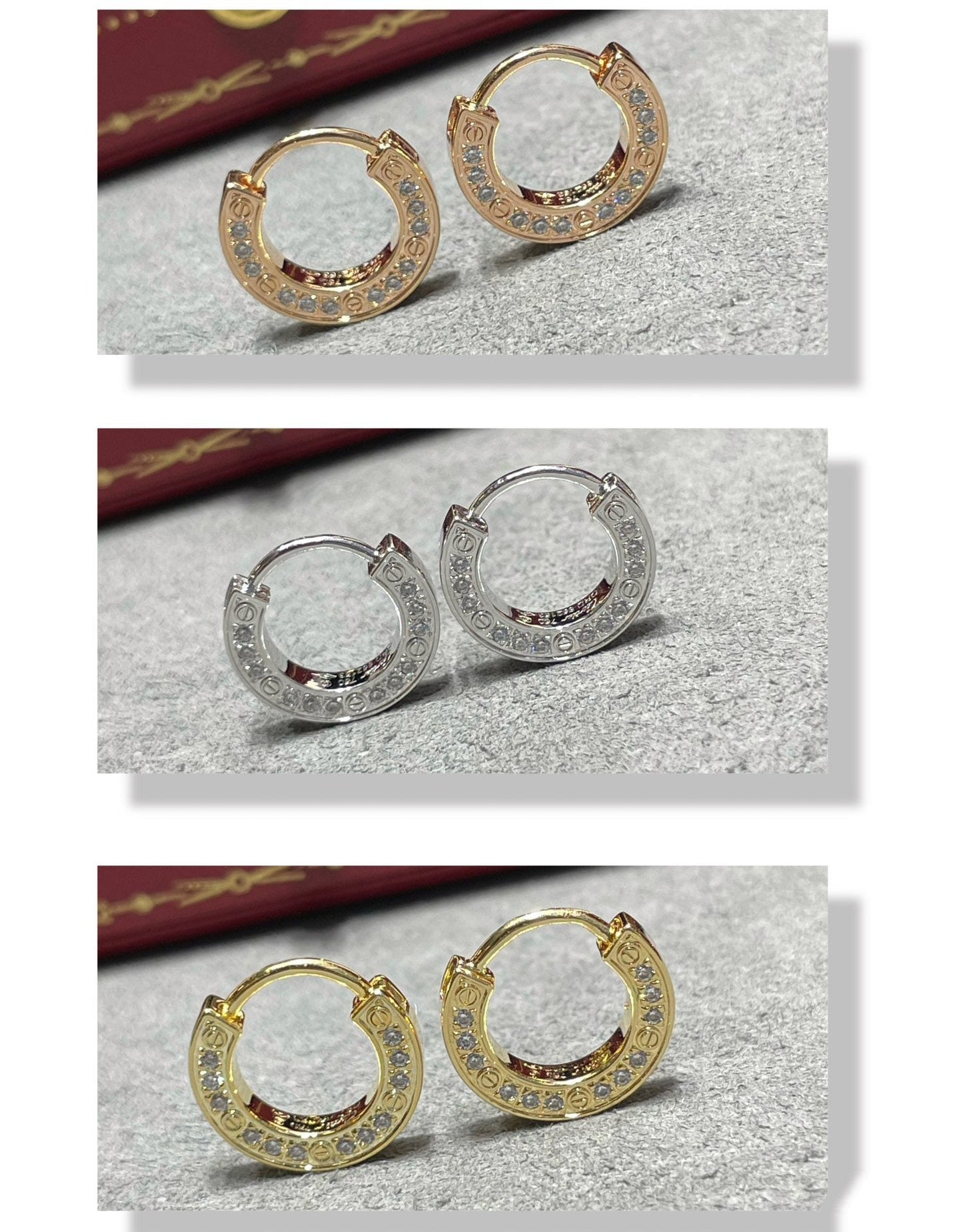 [AuraEcho]LOVE DIAMOND EARRINGS