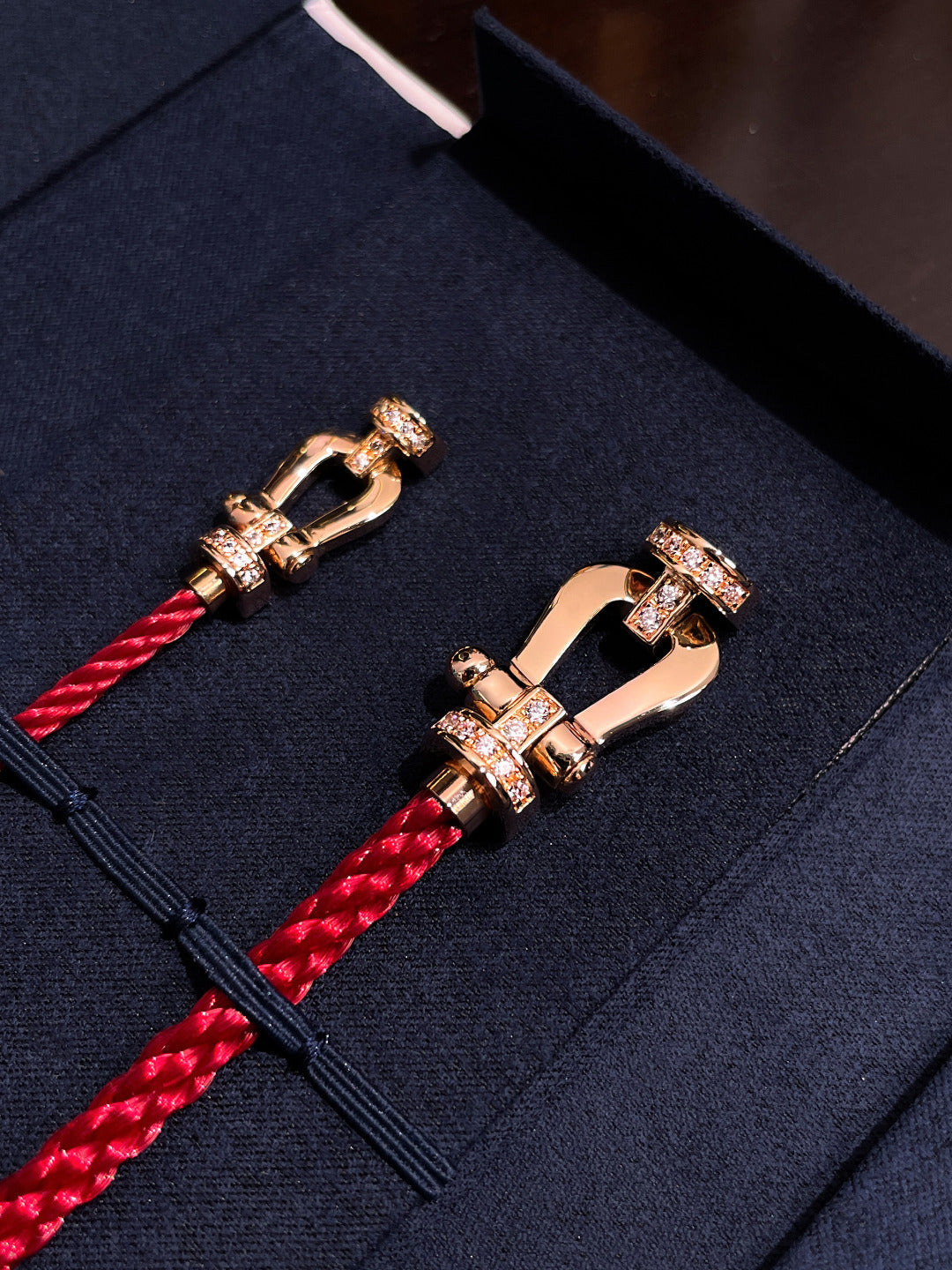 [AuraEcho]FORCE 10 HALF DIAMOND PINK GOLD RED CORDERI LARGE AND MEDIUM MODEL