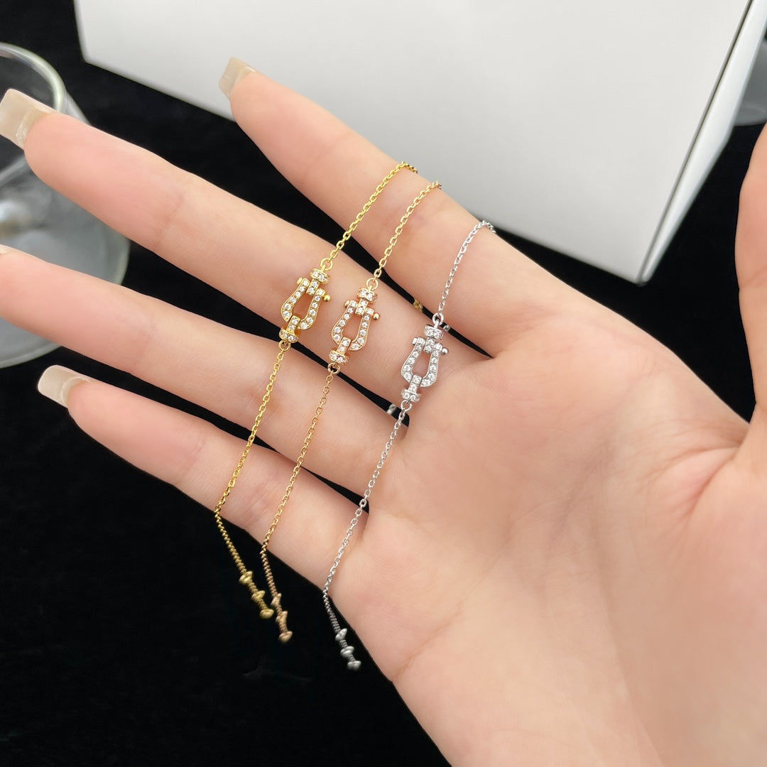 [AuraEcho]FORCE 10 FULL DIAMOND BUCKLE CHAIN LINK MINI MODEL