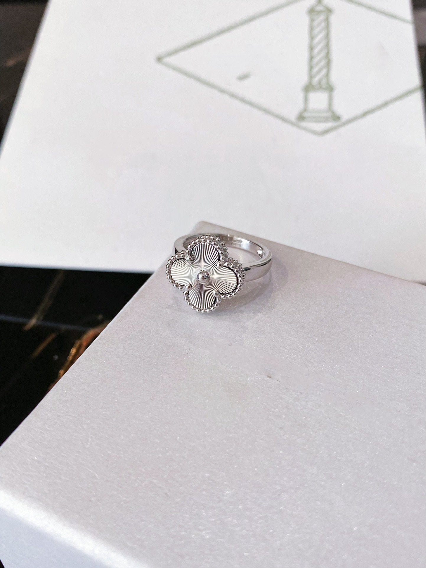 [AuraEcho]CLOVER SILVER RING