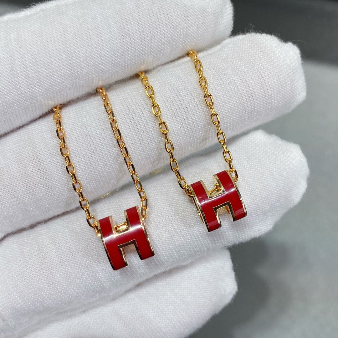 [AuraEcho]MINI POP H NECKLACE