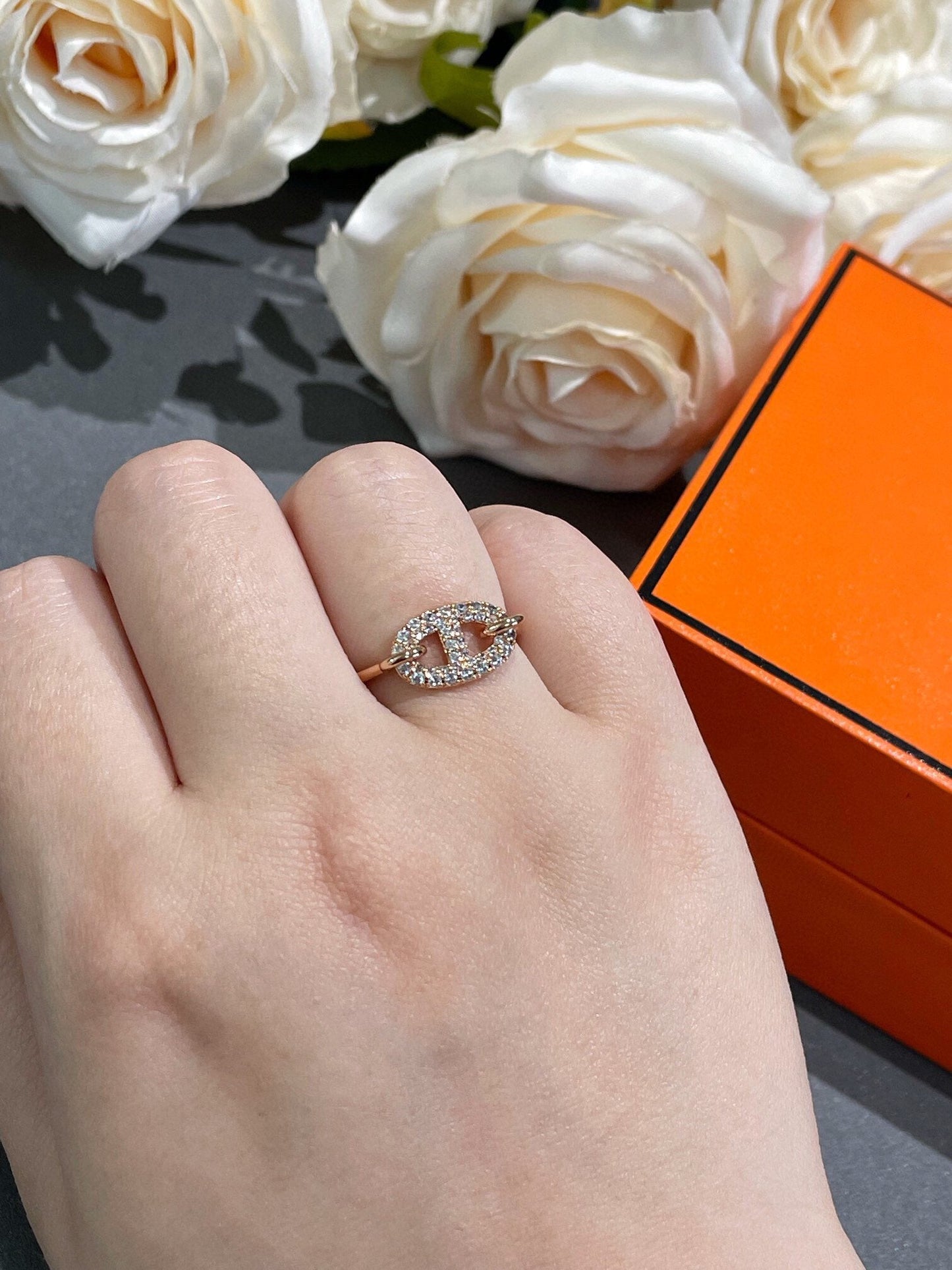 [AuraEcho]RONDE SMALL DIAMOND RING