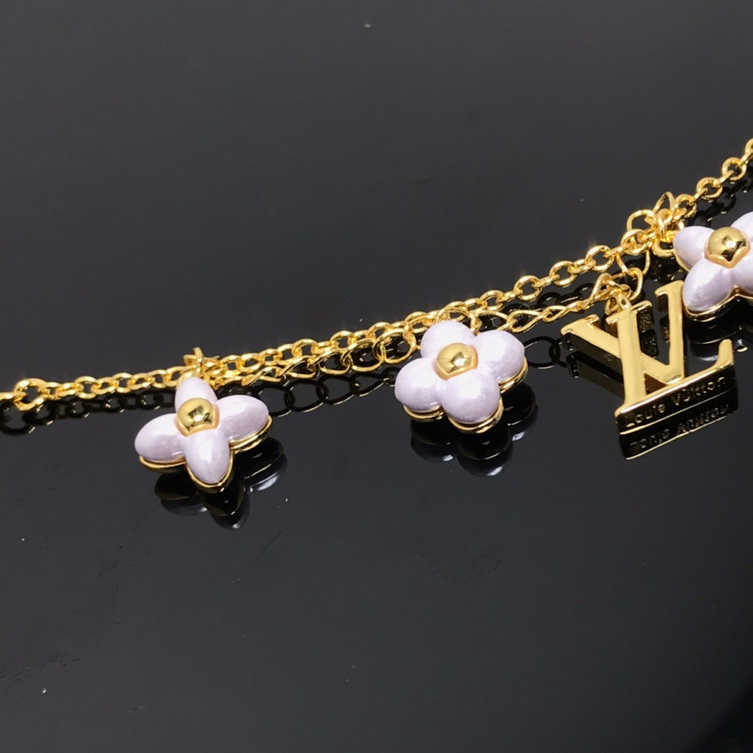 [AuraEcho]LOGO 6 MOTIF STAR AND SUN GOLD BRACELET