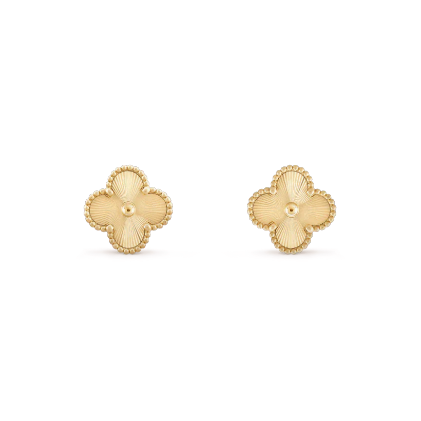[AuraEcho]CLOVER MINI 9.5MM LASER EARRINGS