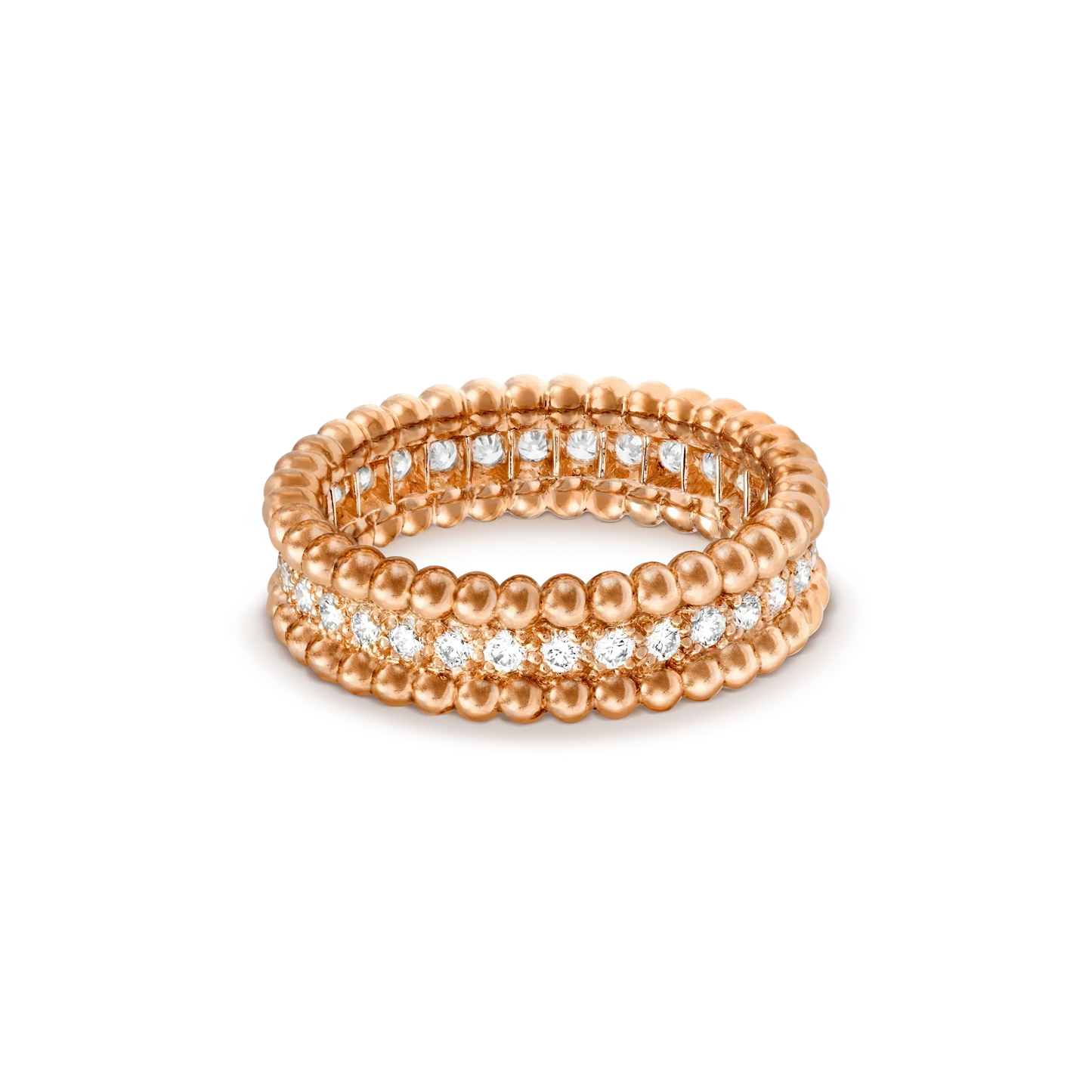 [AuraEcho]PERLEE DIAMOND ROSE GOLD RING
