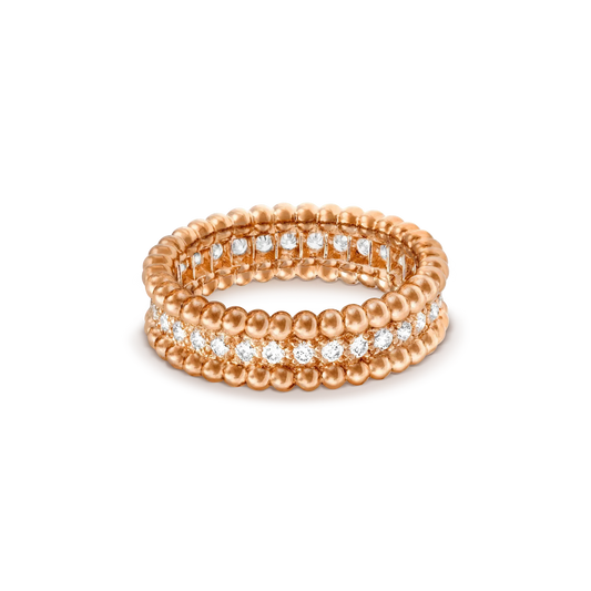 [AuraEcho]PERLEE DIAMOND ROSE GOLD RING