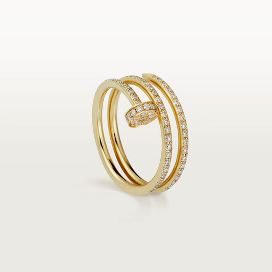 [AuraEcho]JUSTE RING 4.8MM FULL DIAMOND