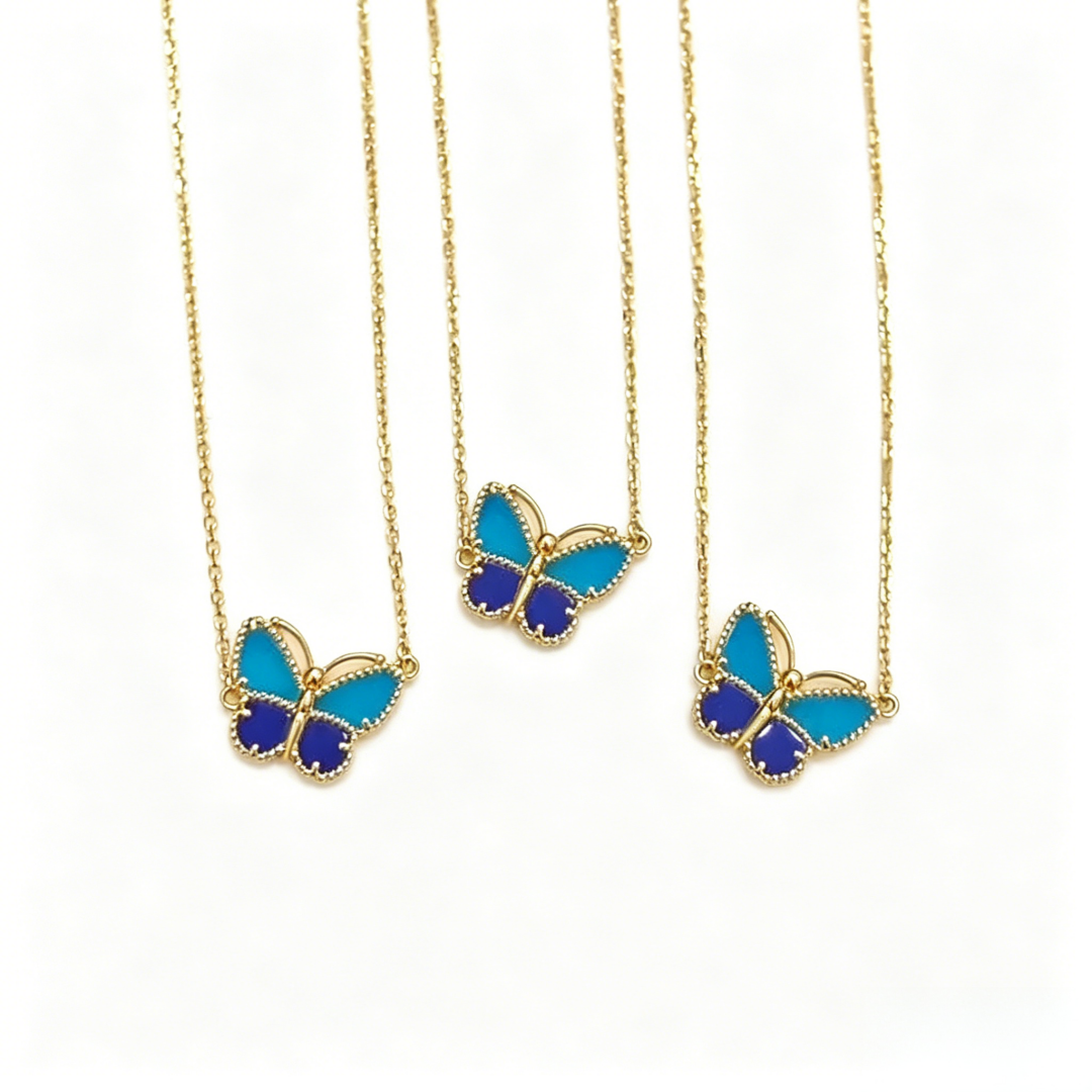 [AuraEcho] 2026 NEW LUCKY BUTTERFLY 1 MOTIFS NECKLACE