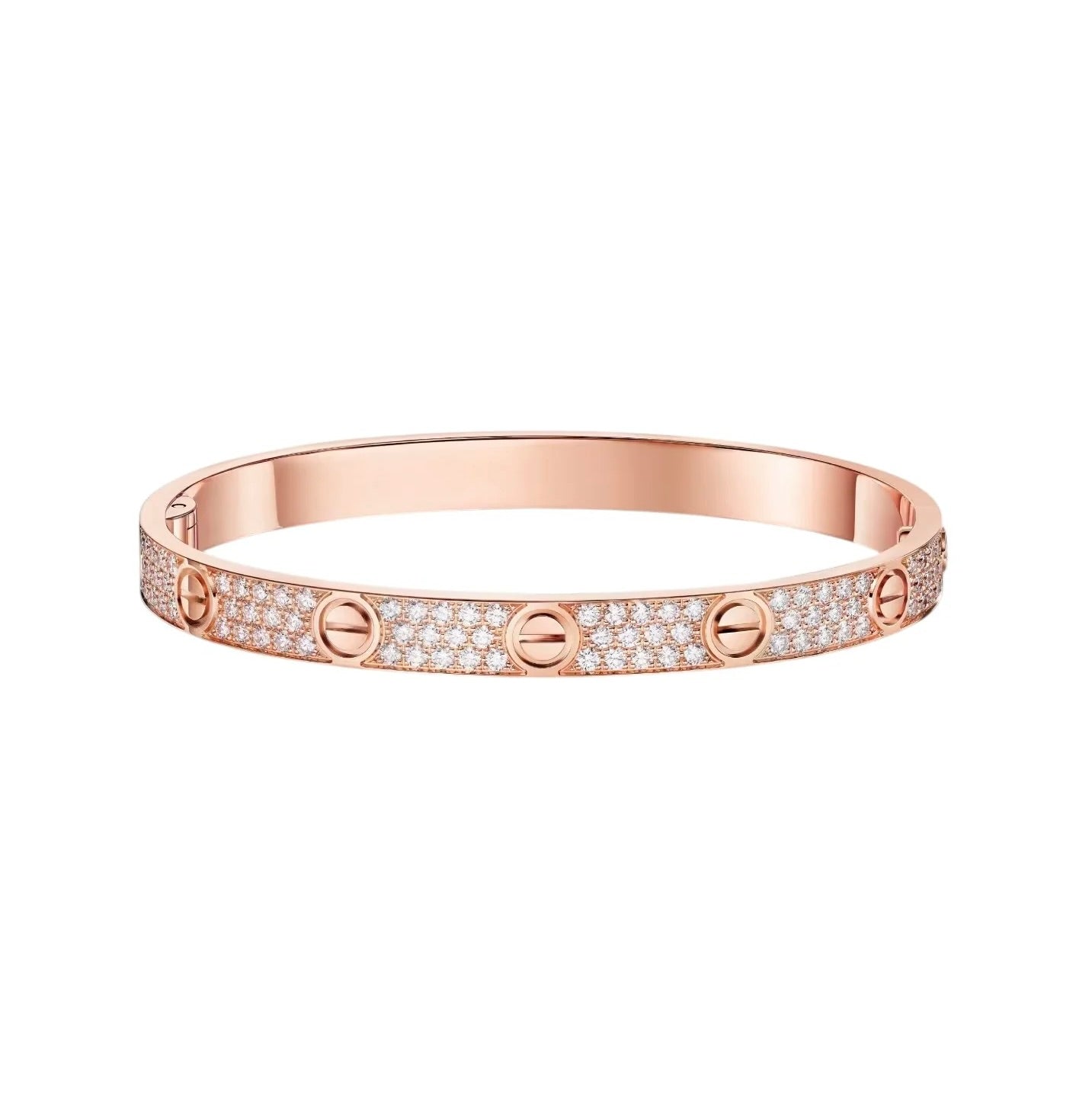 [AuraEcho]LOVE BRACELET 6.1MM DIAMOND-PAVED