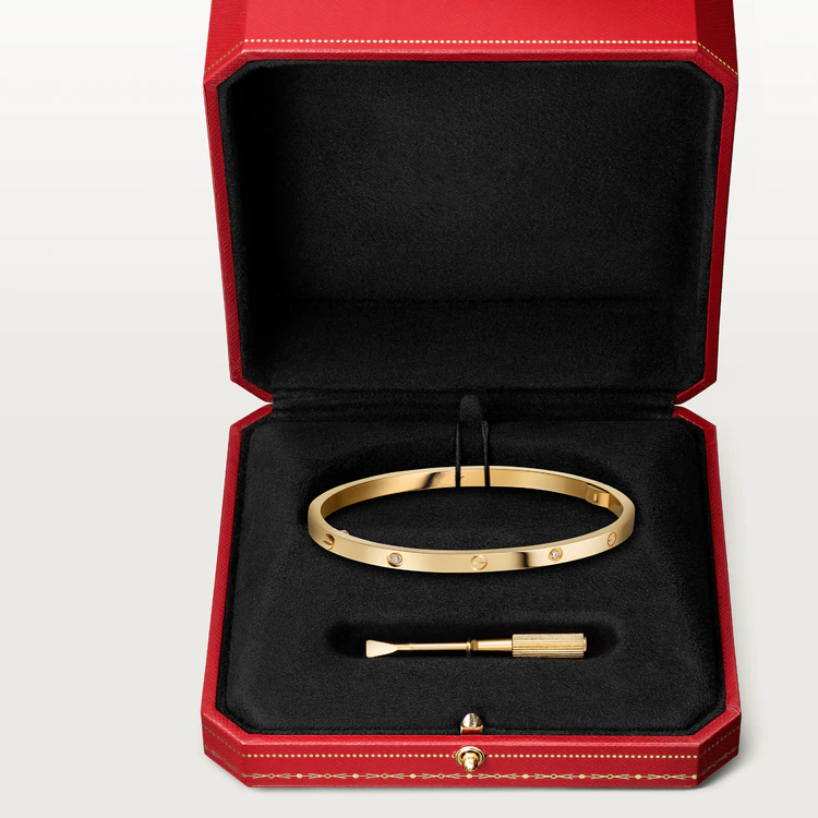 [AuraEcho]LOVE BRACELET 3.65MM 6 DIAMONDS