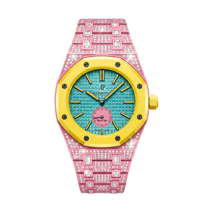 Royal Oak Pop Exclusive Bioceramic Case & Bioceramic Strap Full Diamond