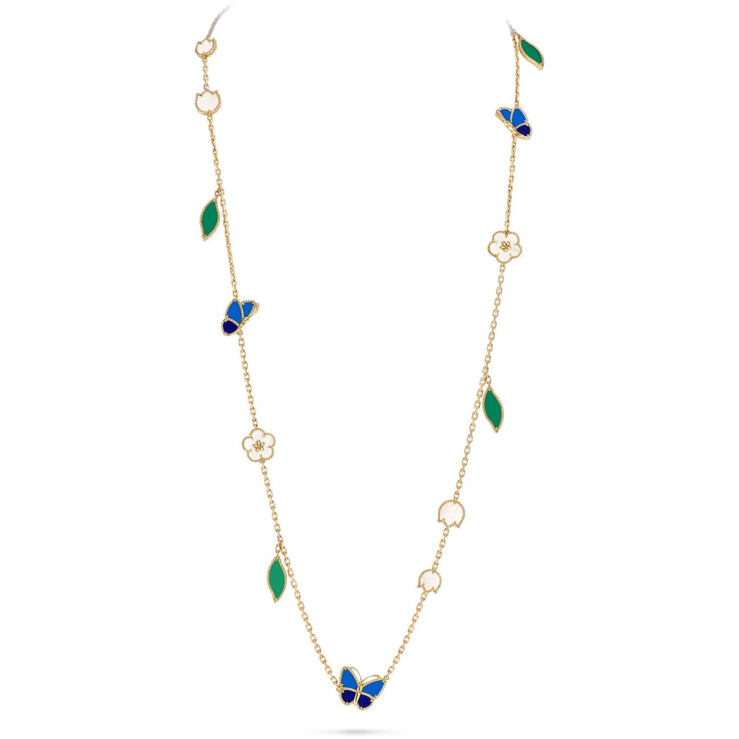 [AuraEcho]LUCKY SPRING BUTTERFLY 15 FLOWER NECKLACE