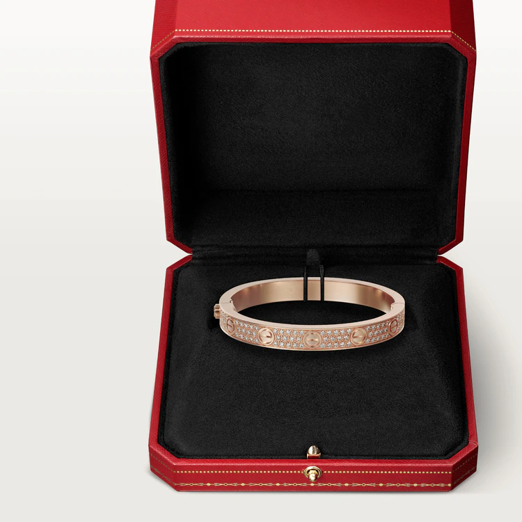 [AuraEcho]LOVE BRACELET 6.1MM DIAMOND-PAVED