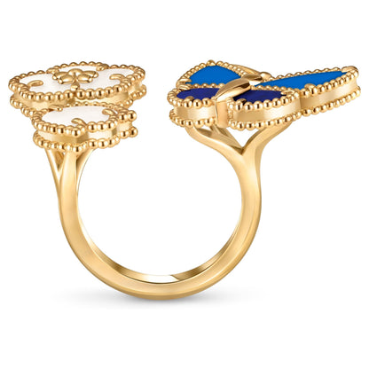 [AuraEcho]LUCKY SPRING BUTTERFLY OPEN-FACE RINGS