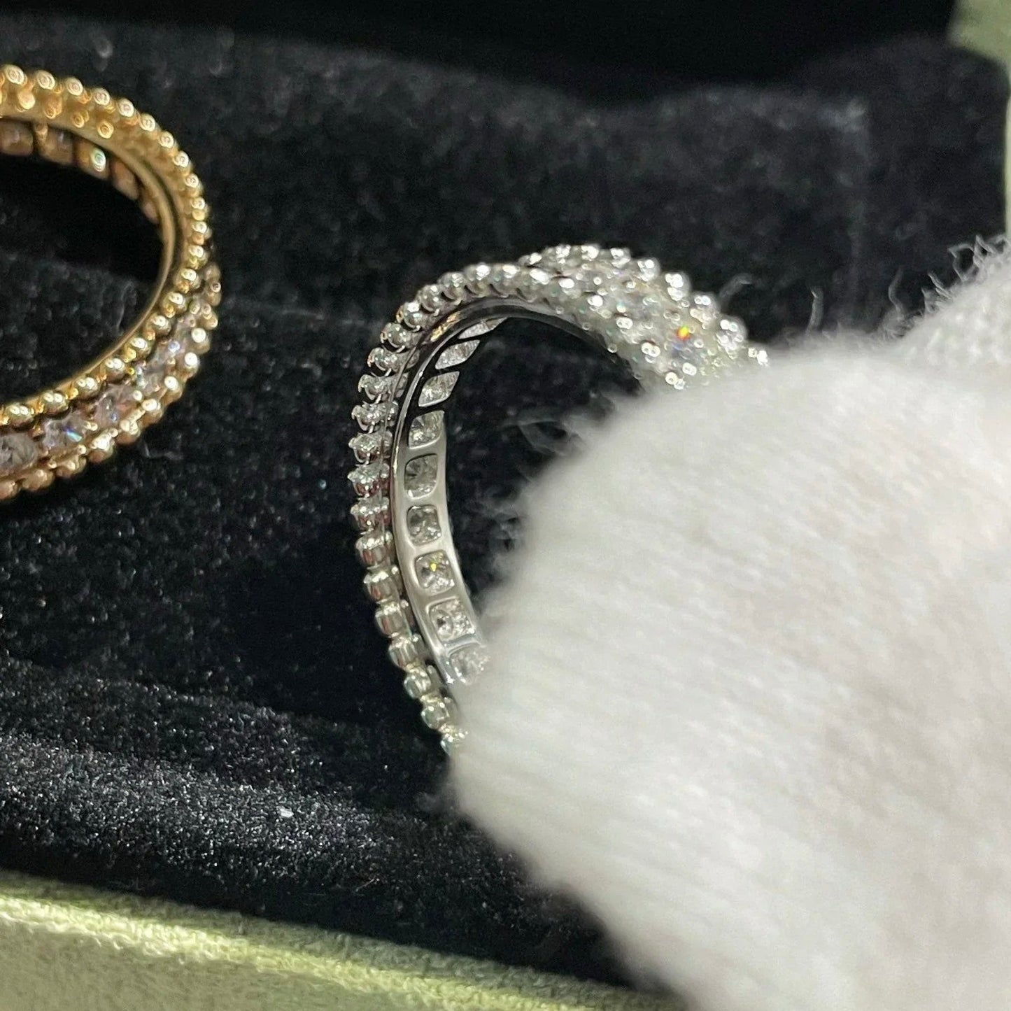 [AuraEcho]PERLEE DIAMOND SILVER RING