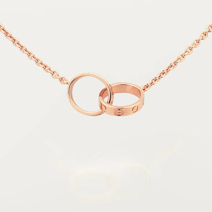 [AuraEcho]LOVE DOUBLE RING NECKLACE