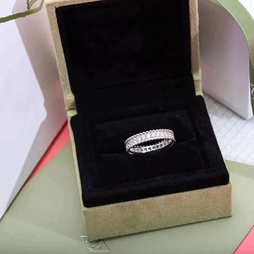 [AuraEcho]PERLEE DIAMOND SILVER RING