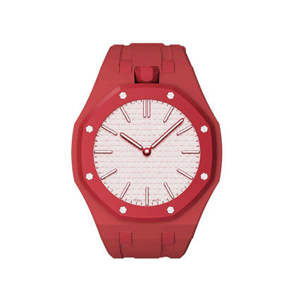 Oak Pop Exclusive Red Silicone Strap