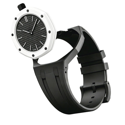 Oak Pop Exclusive Black Silicone Strap
