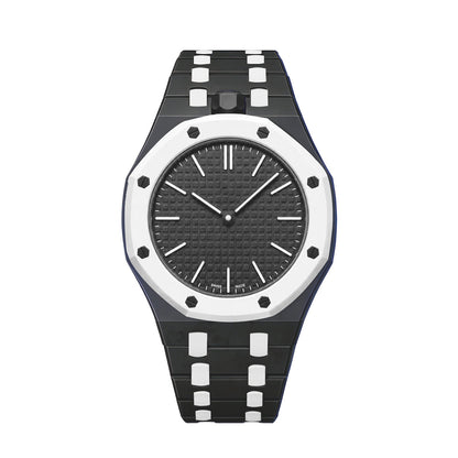 Oak Pop Exclusive Black And White Bioceramic Strap