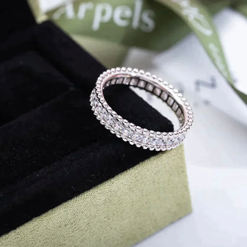[AuraEcho]PERLEE DIAMOND SILVER RING