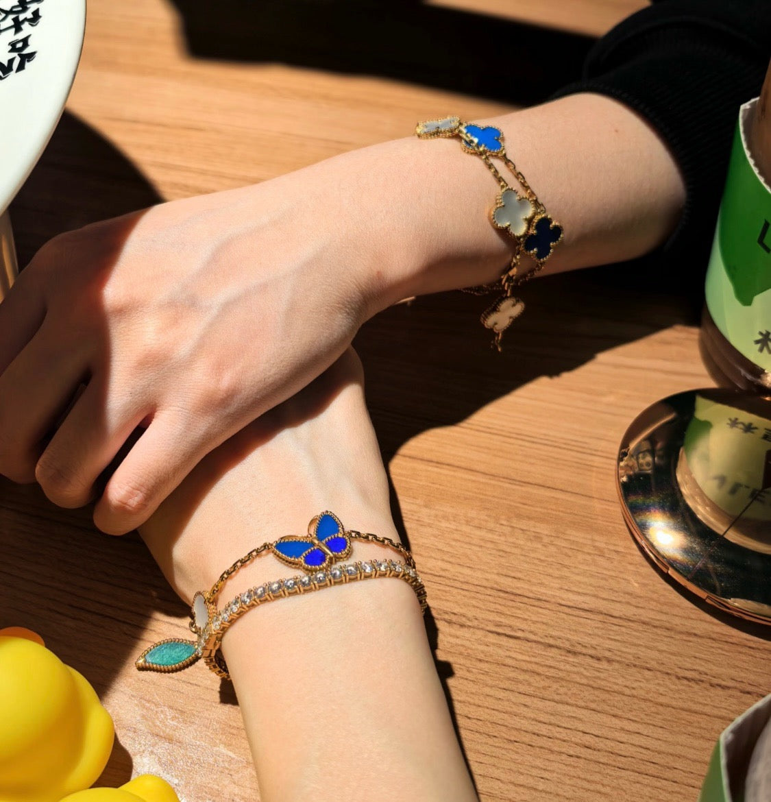 [AuraEcho]LUCKY SPRING BUTTERFLY 5 MOTIF BRACELET