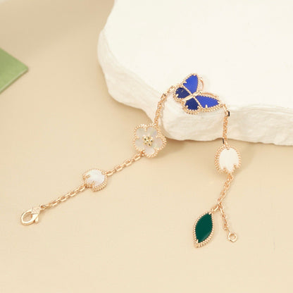 [AuraEcho]LUCKY SPRING BUTTERFLY 5 MOTIF BRACELET