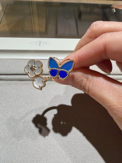 [AuraEcho]LUCKY SPRING BUTTERFLY OPEN-FACE RINGS