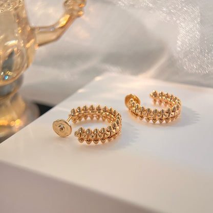 [AuraEcho]CLASH SMALL HOOP EARRINGS