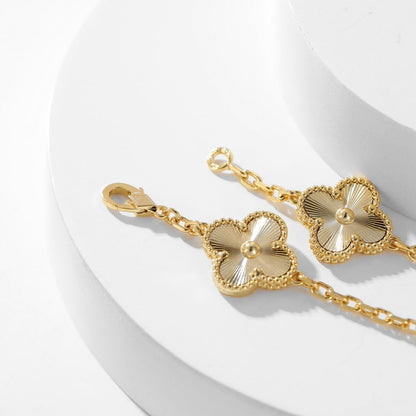 [AuraEcho]CLOVER 10 MOTIFS LASER NECKLACE