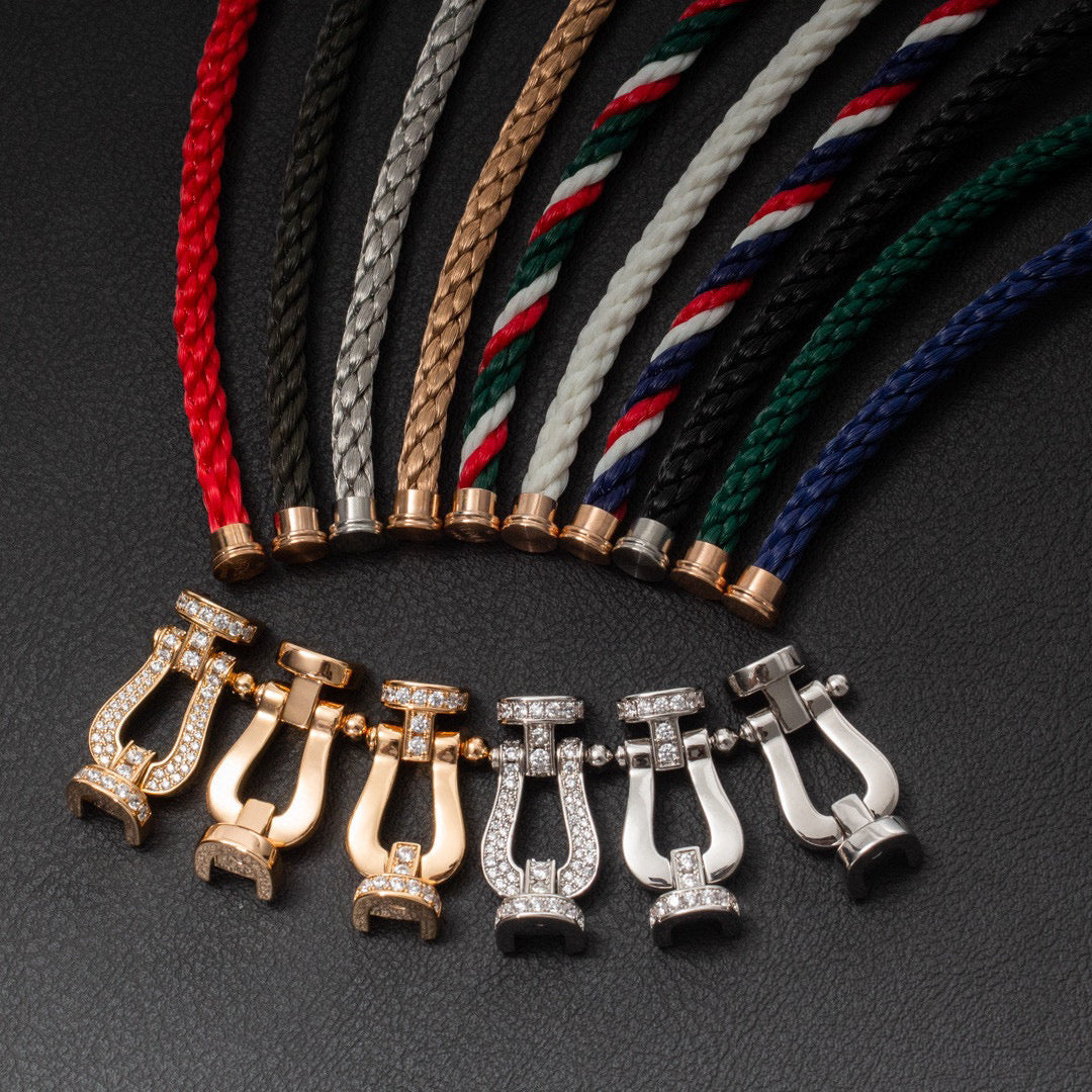 [AuraEcho]FORCE LARGE HORSESHOE NO DIAMOND BRACELET SILVER