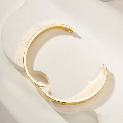 [AuraEcho]LOVE BRACELET 6.1MM 4 DIAMONDS
