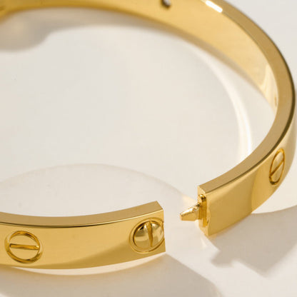 [AuraEcho]LOVE BRACELET 6.1MM 4 DIAMONDS